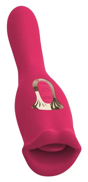 You2Toys Oral Fun Vibrator L Dual-Ended Moving Lips Pink 22.2cm
