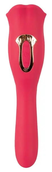You2Toys Oral Fun Vibrator L Dual-Ended Moving Lips Pink 22.2cm