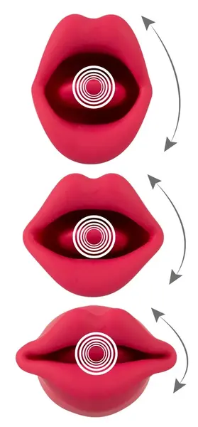 You2Toys Oral Fun Vibrator Moving Lips Silicone Pink 13cm