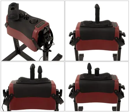 The Banger CLIMAXXR360 Multi-Attachment Electric Intimate Machine, Adjustable Seat