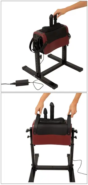 The Banger CLIMAXXR360 Multi-Attachment Electric Intimate Machine, Adjustable Seat