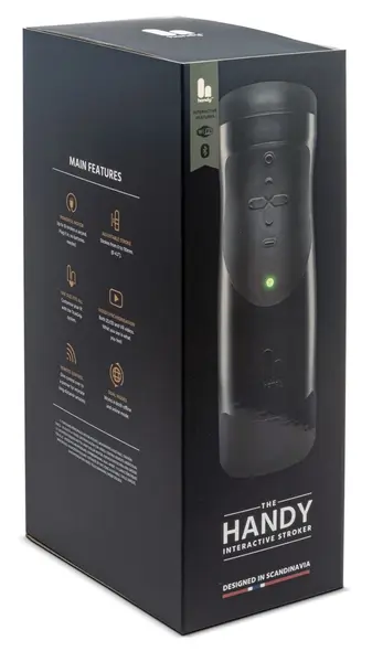 The Handy 1.1 Interactive Automatic Stroker, Adjustable, Black, 23cm