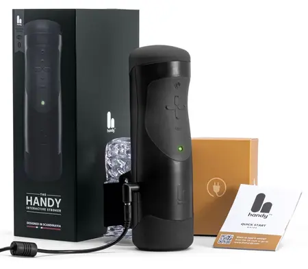 The Handy 1.1 Interactive Automatic Stroker, Adjustable, Black, 23cm
