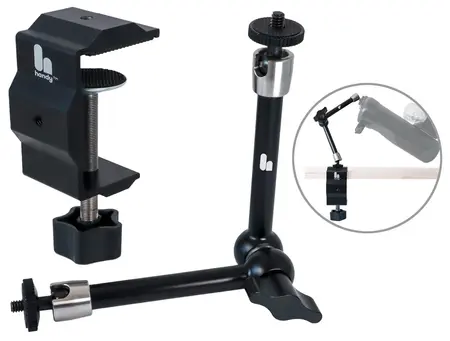 The Handy Adjustable Desk Mount - Foldable Clamp for Intimate Device Positioning