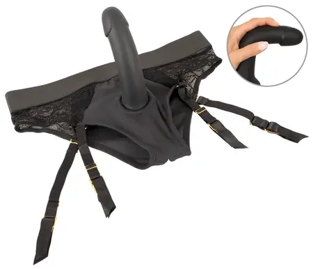 You2Toys Your Strap-On Set - Black Briefs with Adjustable Straps & Silicone System