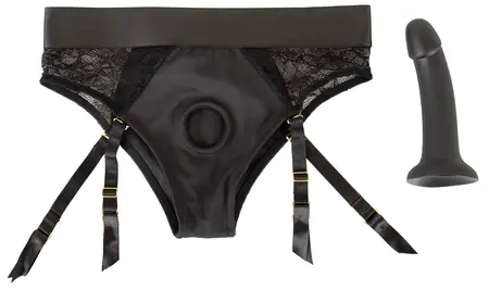 You2Toys Your Strap-On Set - Black Briefs with Adjustable Straps & Silicone System