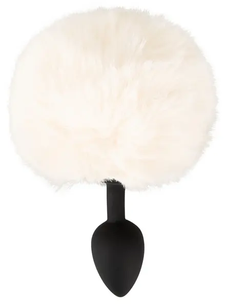 You2Toys Fluffy Tail Silicone Plug S White - Soft Faux Fur, Compact Size