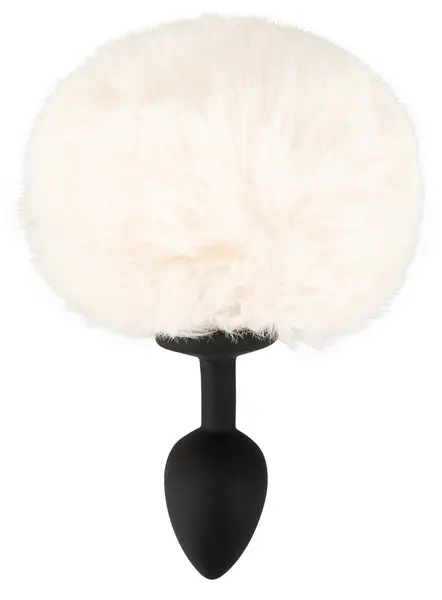 You2Toys Fluffy Tail Silicone Plug S White - Soft Faux Fur, Compact Size