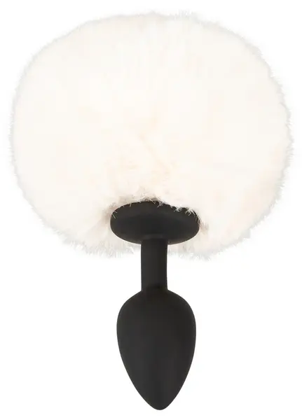 You2Toys Fluffy Tail Silicone Plug S White - Soft Faux Fur, Compact Size