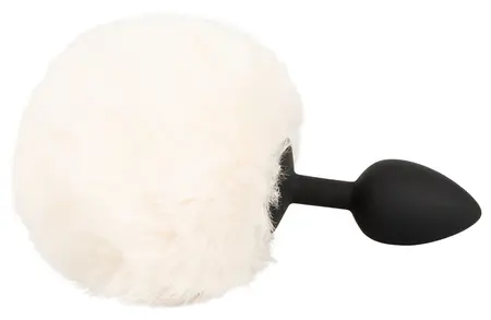 You2Toys Fluffy Tail Silicone Plug S White - Soft Faux Fur, Compact Size