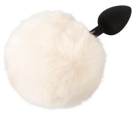 You2Toys Fluffy Tail Silicone Plug S White - Soft Faux Fur, Compact Size