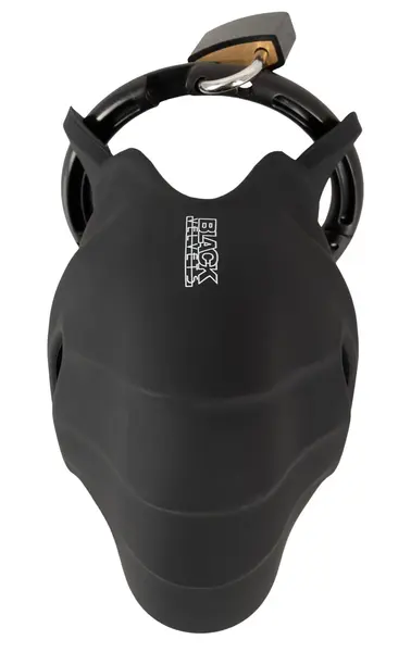 Black Velvets Silicone Intimate Cage Adjustable with Locking System 10cm