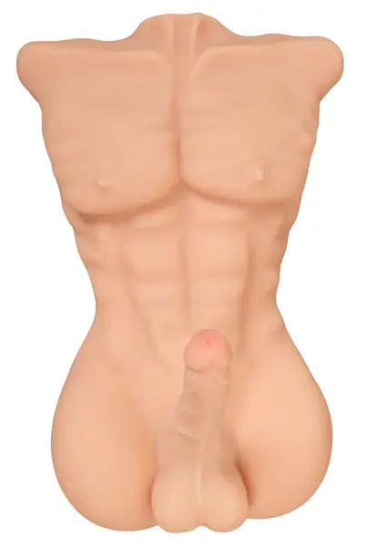 Realistixxx Deluxe Man Anatomical Torso, Naturskin Material, 52 cm