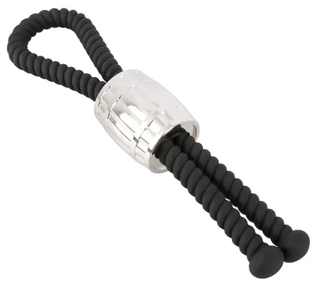 Rebel Heavy Rope Adjustable Anatomical Silicone Loop with Metal Weight 14.5cm