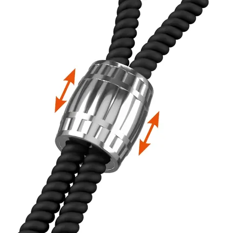 Rebel Heavy Rope Adjustable Anatomical Silicone Loop with Metal Weight 14.5cm