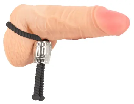 Rebel Heavy Rope Adjustable Anatomical Silicone Loop with Metal Weight 14.5cm