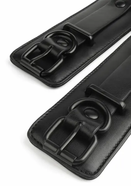AVANZA VANTAGE 8 Precision Ankle Cuffs Black PU Leather Adjustable