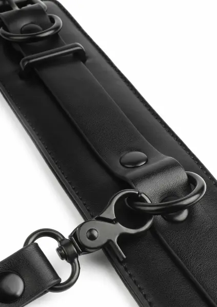AVANZA VANTAGE 8 Precision Ankle Cuffs Black PU Leather Adjustable