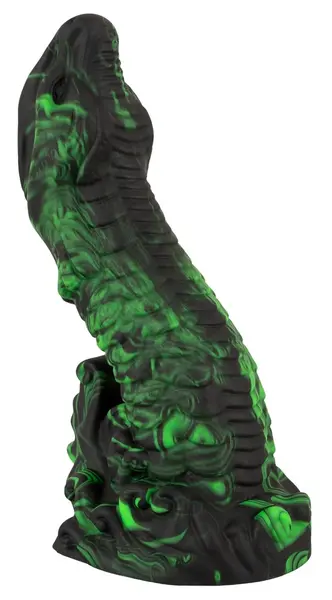 Lizard Peak фентъзи дилдо от течен силикон с вендуза, 22 см