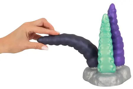 Triple Tentacle силиконово фентъзи дилдо пипало, 22 см