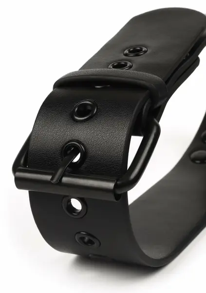 AVANZA VANTAGE 8 Signature Collar & Short Leash Black PU Leather