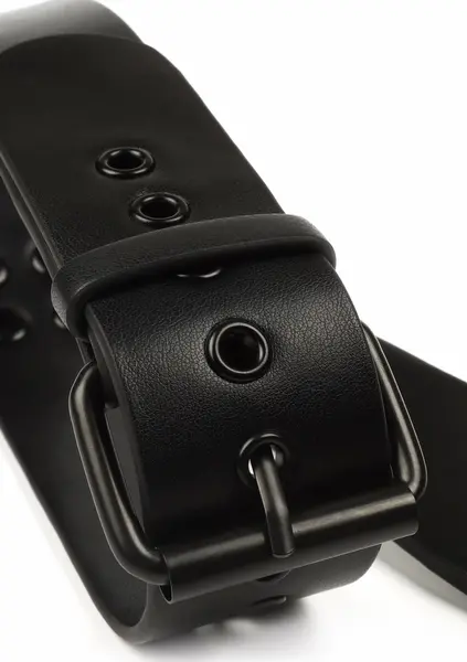 AVANZA VANTAGE 8 Signature Collar & Short Leash Black PU Leather