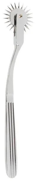 Fetish Collection Silver Single Pinwheel Steel Precision Tool 18.5cm