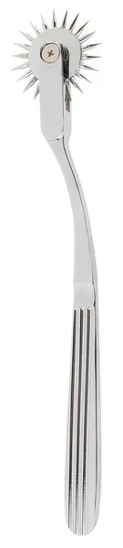 Fetish Collection Silver Single Pinwheel Steel Precision Tool 18.5cm