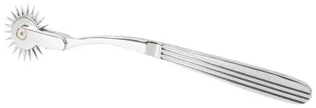 Fetish Collection Silver Single Pinwheel Steel Precision Tool 18.5cm