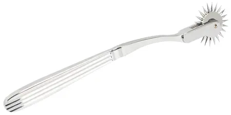 Fetish Collection Silver Single Pinwheel Steel Precision Tool 18.5cm