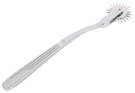 Fetish Collection Silver Single Pinwheel Steel Precision Tool 18.5cm