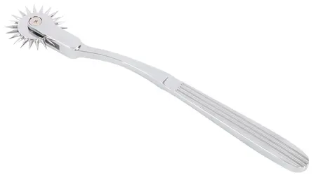 Fetish Collection Silver Single Pinwheel Steel Precision Tool 18.5cm