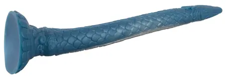 Eel силиконово фентъзи дилдо с вендуза, черно, 46 см