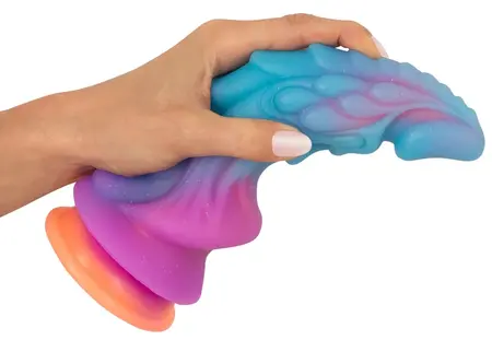Mystic Dragon силиконово фентъзи дилдо, светещо в тъмното, 21,5 см