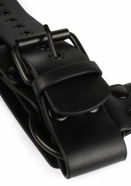AVANZA VANTAGE 8 Core Body Harness Black PU Leather Adjustable