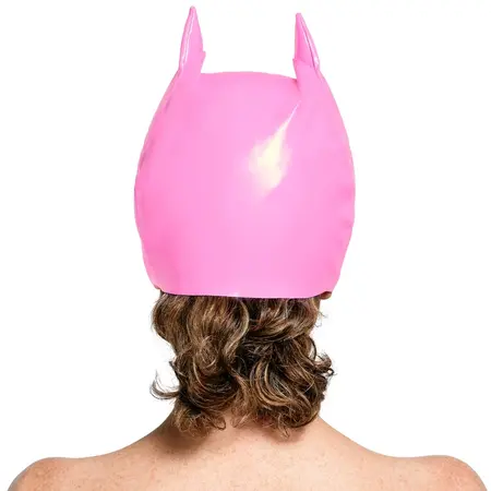 Black Level Vinyl Cat Mask Pink S-L Adjustable Shiny Finish