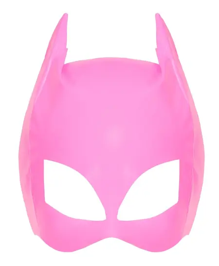 Black Level Vinyl Cat Mask Pink S-L Adjustable Shiny Finish