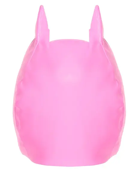 Black Level Vinyl Cat Mask Pink S-L Adjustable Shiny Finish