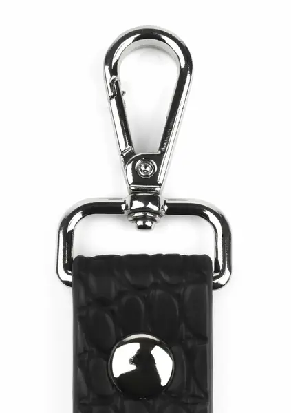 AVANZA FEROS Croc-Embossed PU Leather Hogtie Restraint System Black