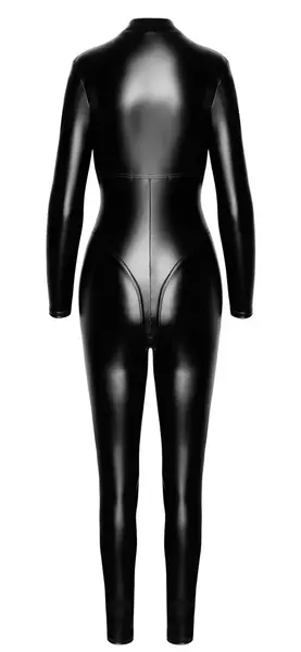 Noir Handmade Orgia Chimera Powerwetlook Jumpsuit Black Size M