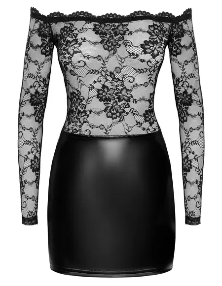 Noir Handmade Orgia Exclusive Lace & Powerwetlook Dress, Size L