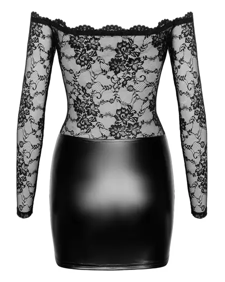 Noir Handmade Orgia Exclusive Lace & Powerwetlook Dress, Size M