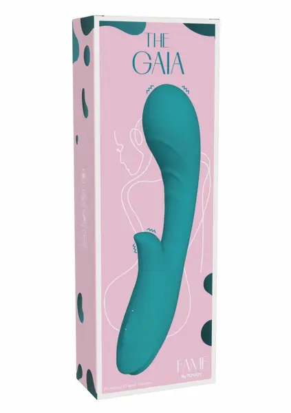 ToyJoy Gaia Rumbling G-spot Vibrator Silicone USB-C Waterproof Pink