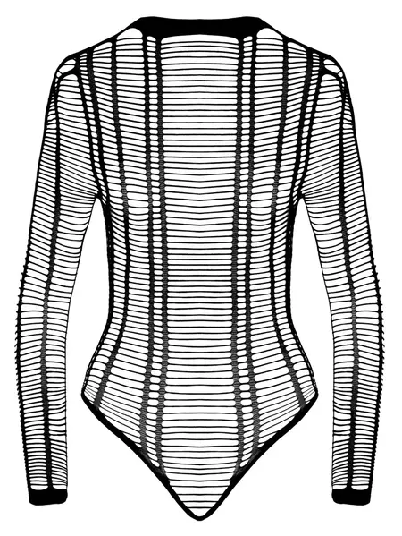 Cottelli Collection Body Fantasy S-L Seamless Strap Bodysuit Black