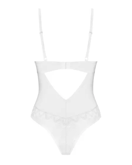 Obsessive Alissium Body White XL/2XL - Elegant Lace & Tulle Design