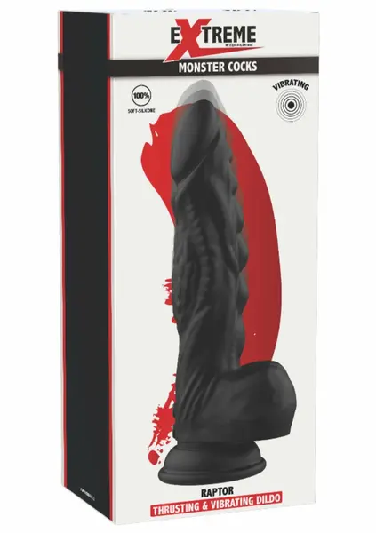 HIDDEN DESIRE EXTREME Raptor Vibrating Silicone Model, Large Suction Base
