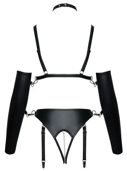 Bad Kitty Set M Matte Finish Adjustable Intimate Apparel with Accessories