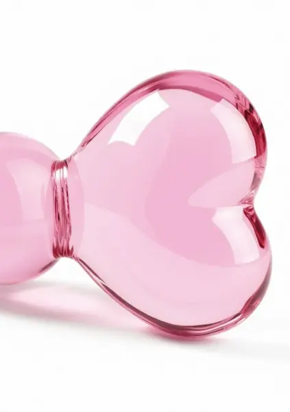TOYJOY Glass Worxx Crystal Heart Glass Anal Model with Heart Handle