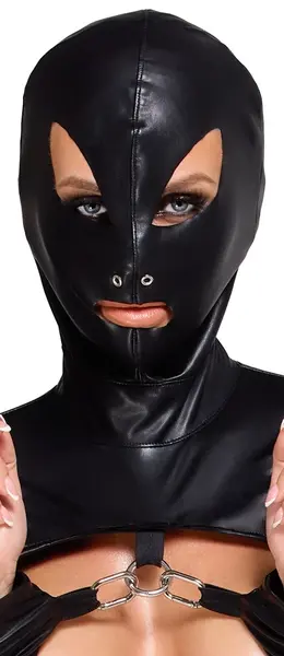 Bad Kitty S Bondage Set - Black Matt Look, Adjustable Harness, S Size