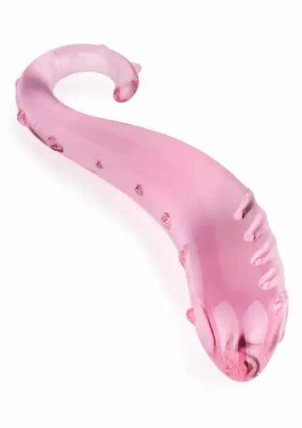 TOYJOY Sparkle G-Spot Wand Glass - Borosilicate, Textured, Clear